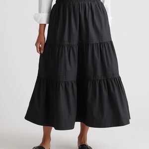 Quince Poplin Tiered Skirt